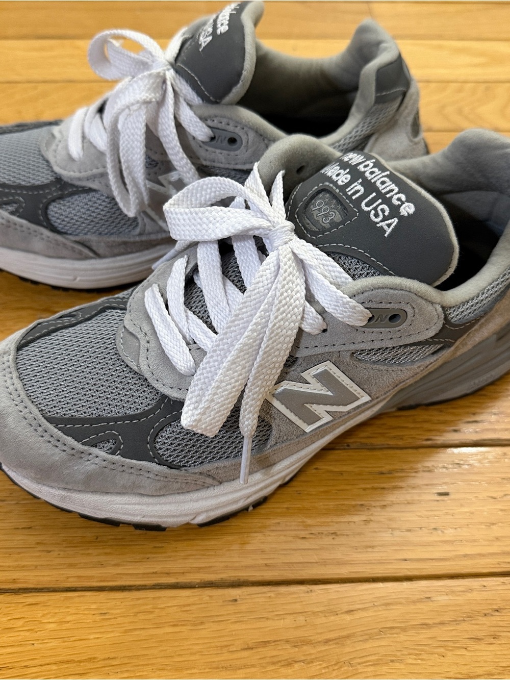New Balance Kids Grey and White Sneakers 993 made in USA